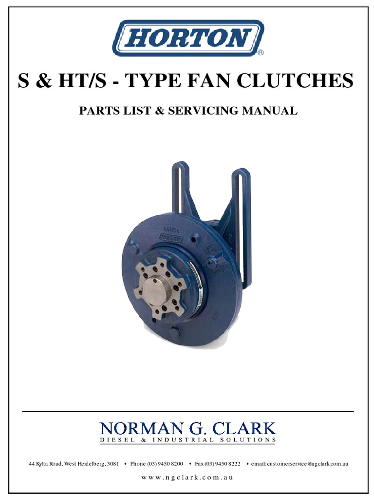 Catalogo-Horton 96 | PDF | Clutch | Screw