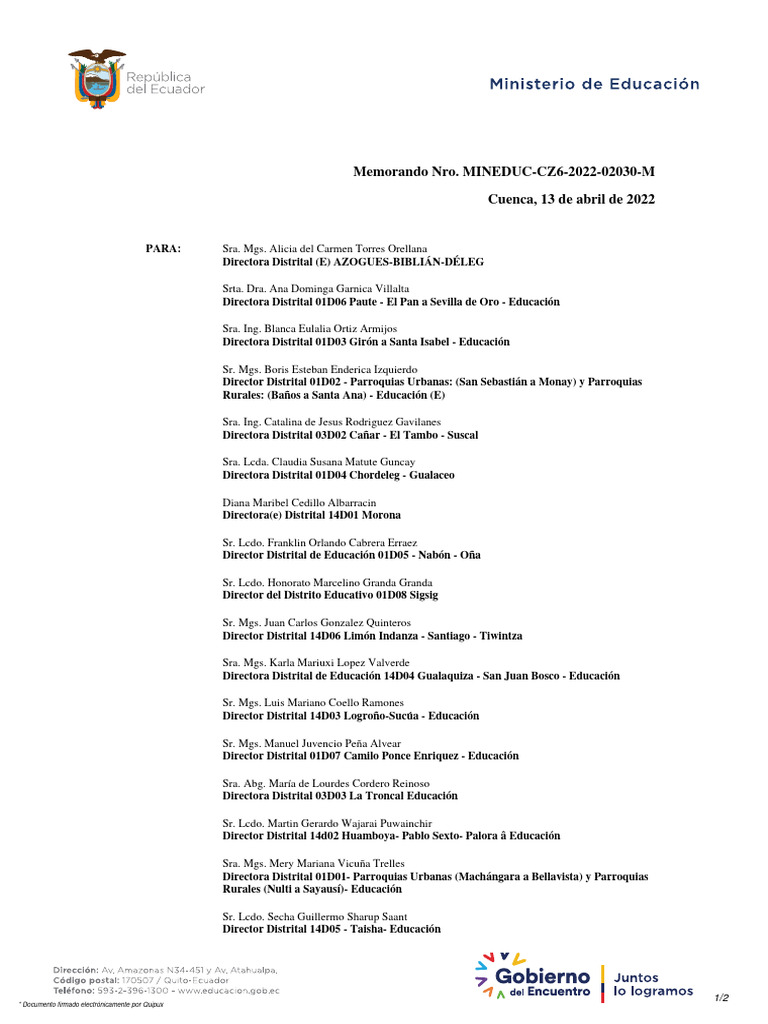 Mineduc CZ6 2022 02030 M | PDF