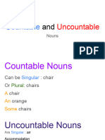 Countable and Uncountable Nouns