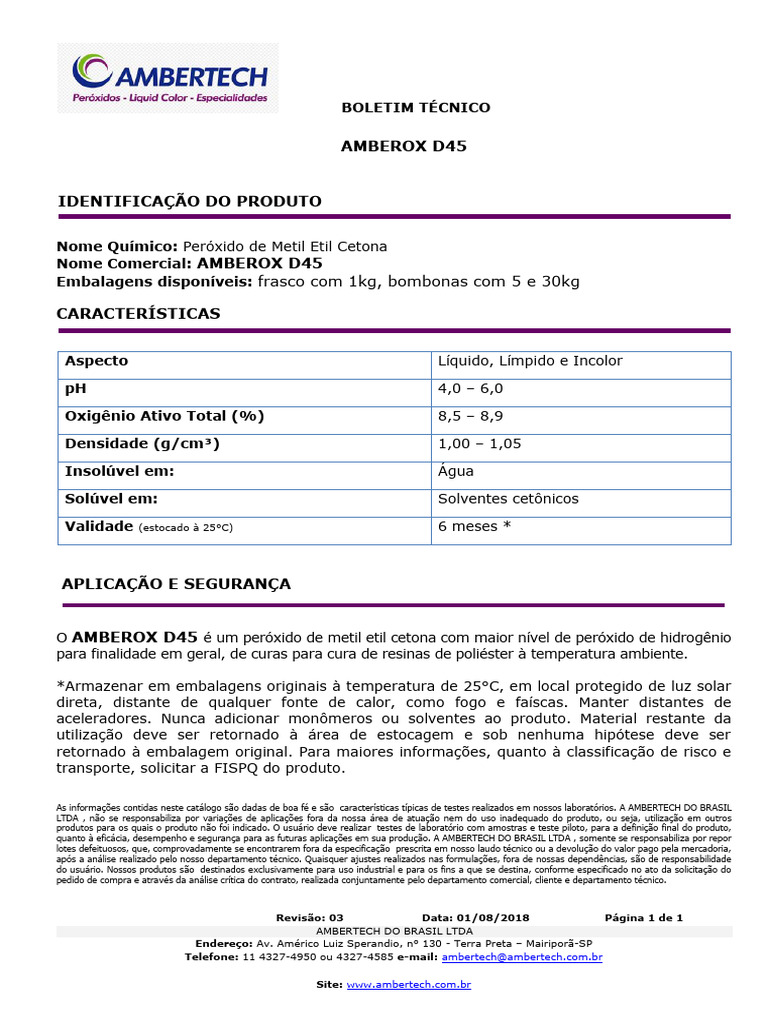 Diferenças entre AMBEROX e AMBERTECH | PDF | Embalagem e rotulagem ...