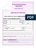 TGSS Admission Form