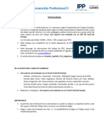 Sujetos de Intervención Profesional II: Instrucciones