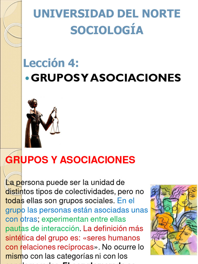 Lecc 4. GRUPOS Y ASOCIACIONES. 2021 | PDF | Sociedad | Familia