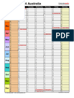 Calendar 2024 Australia Portrait Rolling Sunday Start