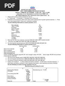SS 2 Fin. Accounting First Term Exam