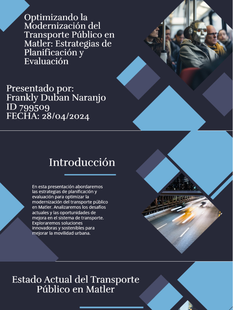 Modernización del Transporte en Matler | PDF | Transporte | Transporte ...