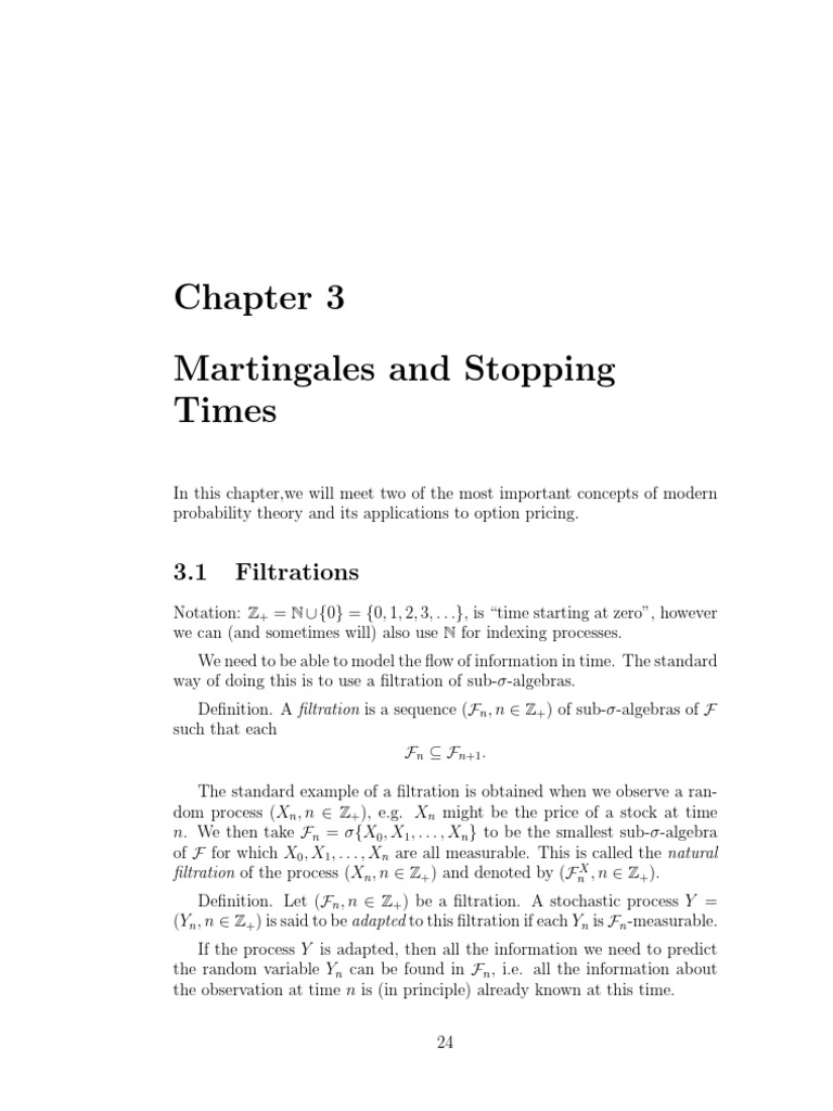 Understanding Martingales, Stopping Times, and Their Applications to ...