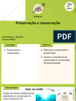 Preservação e Conservação: Biologia