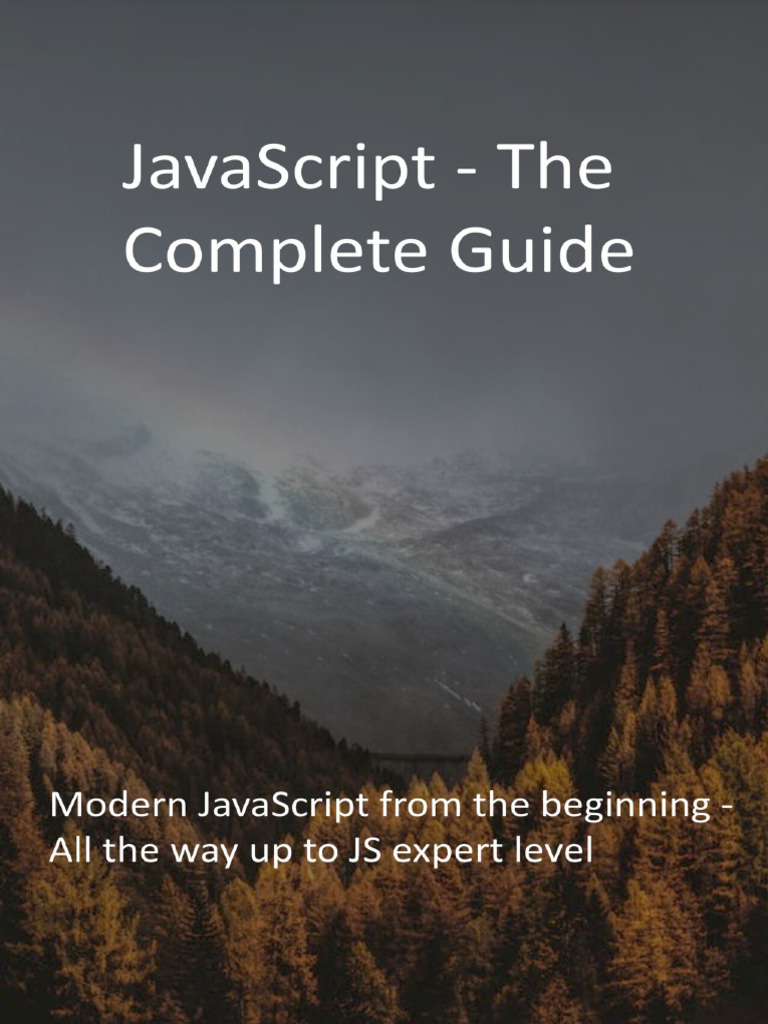 JavaScript The Complete Guide Modern | PDF | Java Script | Dynamic Web Page