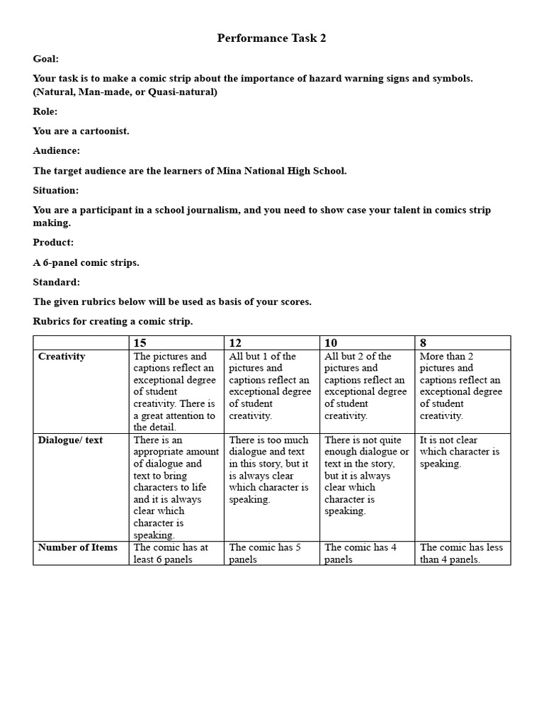 Hazard Signs Comic for Students | PDF | Language Arts & Discipline ...