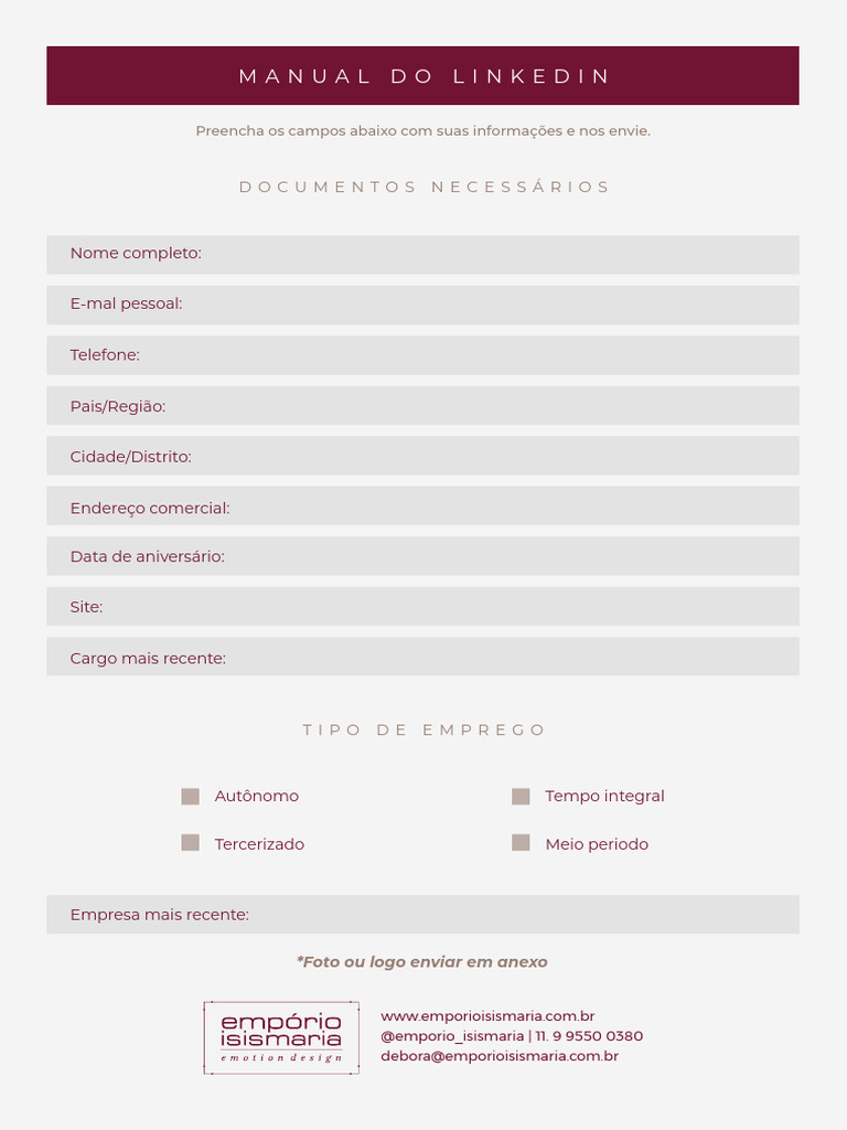 Manual para Criar Perfil no LinkedIn | PDF | LinkedIn | Rede de ...