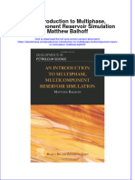 Textbook Ebook An Introduction To Multiphase Multicomponent Reservoir Simulation Matthew Balhoff All Chapter PDF