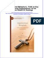 Textbook Ebook Organizational Metaphors Faith As Key To Functional Organizations 1St Ed Edition Robert B Huizinga All Chapter PDF