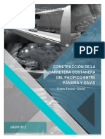 Construcción de La Carretera Costanera Pacífica (Tramo 2 Tonosí - David)