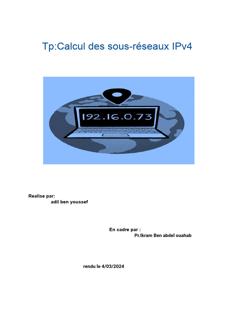 Calcul des sous-réseaux IPv4 détaillé | PDF | Adresse IP | Protocoles ...