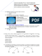 Parte II - Atividades Matemática - 7º Ano