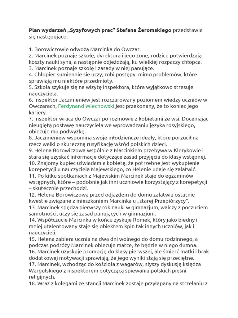 Syzyfowe Prace | PDF