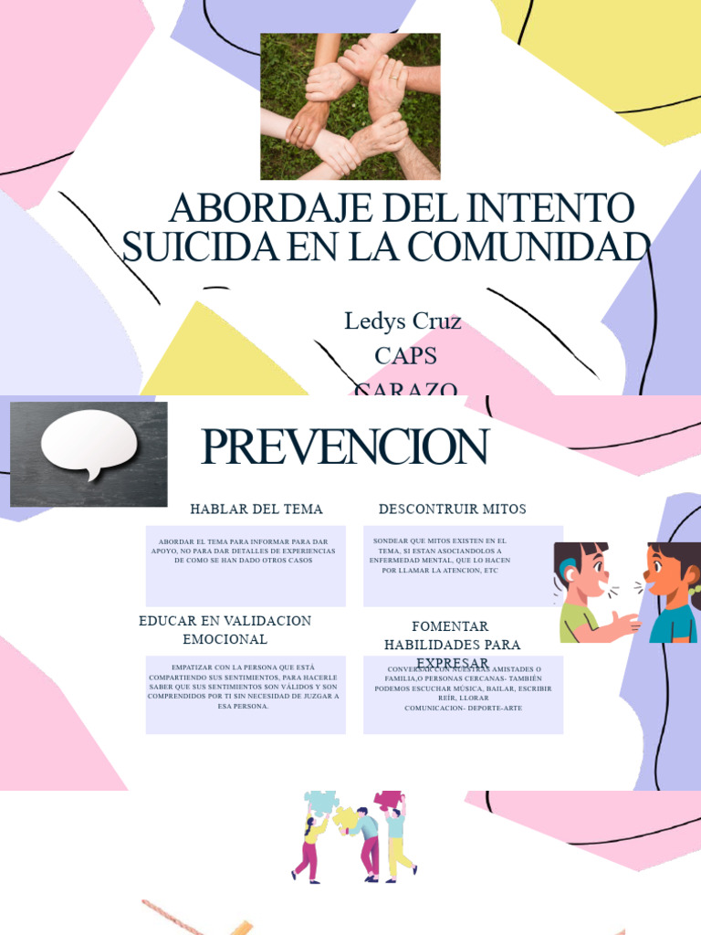 Prevención del Suicidio en la Comunidad | PDF | Conceptos psicologicos ...