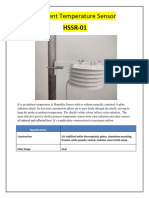 Temperature Sensor With Solar Shield HSSR-01