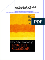 Textbook Ebook The Oxford Handbook of English Grammar Bas Aarts All Chapter PDF