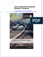 Textbook Ebook Foundations of Decision Analysis Ronald A Howard All Chapter PDF