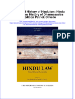 Textbook Ebook The Oxford History of Hinduism Hindu Law A New History of Dharmasastra 1St Edition Patrick Olivelle All Chapter PDF