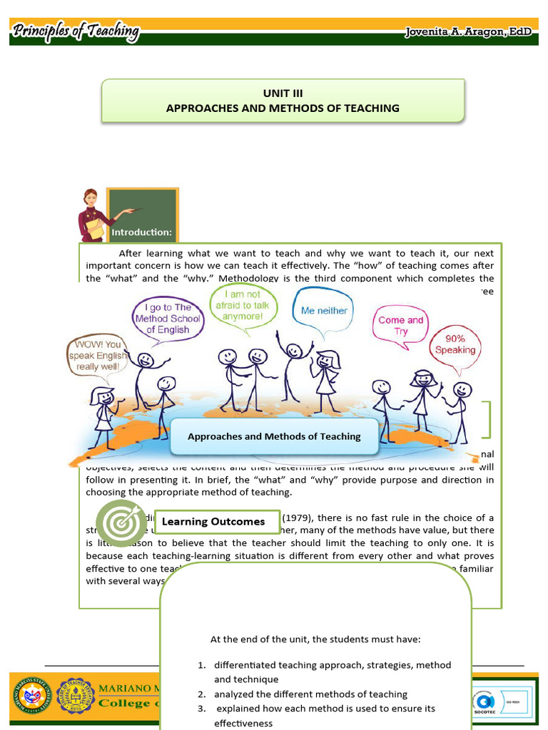 UNIT III Lesson I Direct Expository Approach | PDF | Teachers | Learning