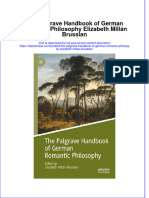 Textbook Ebook The Palgrave Handbook of German Romantic Philosophy Elizabeth Millan Brusslan All Chapter PDF