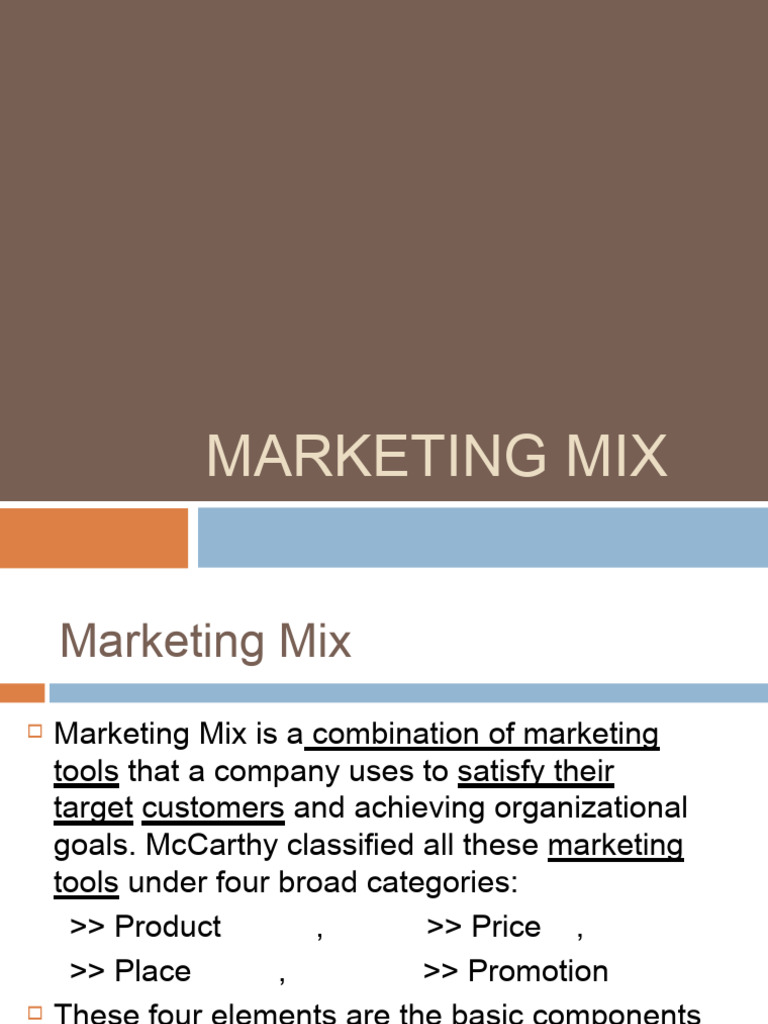 10 Marketing Mix | Download Free PDF | Sales | Marketing