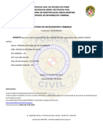 Certidão de Antecedentes Criminais