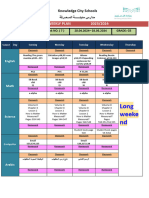 Long Weeke ND: Weekly Plan 2023/2024