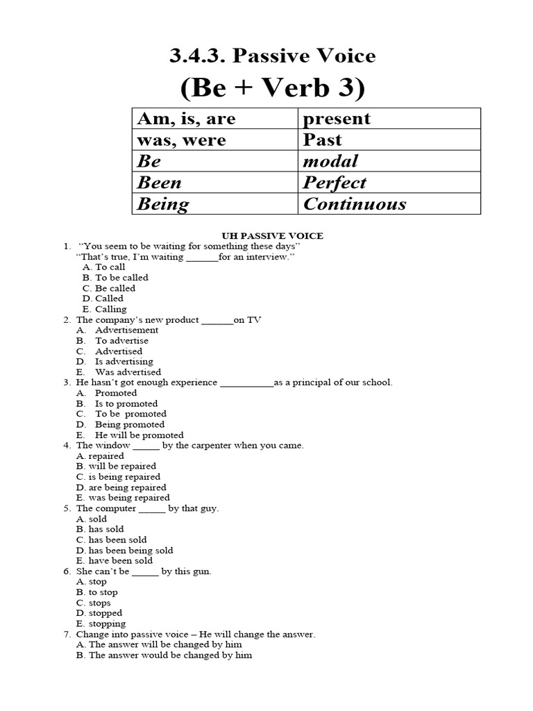 Understanding Passive Voice in English | PDF | Linguistics | Grammar