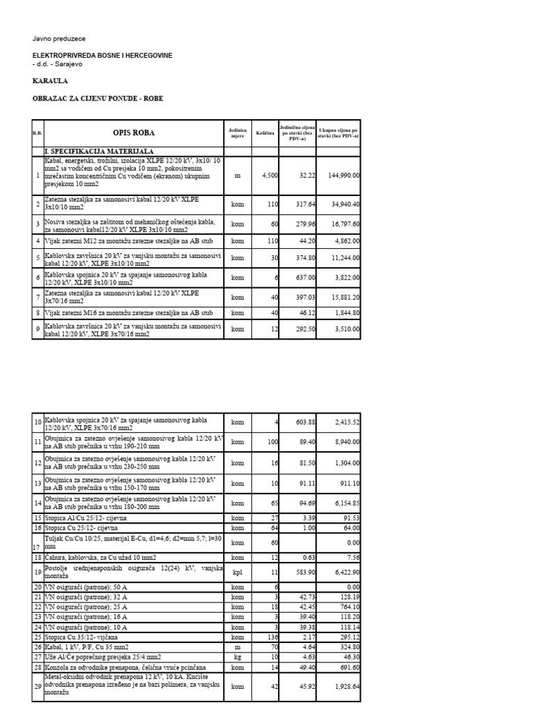 Td 1437 1 1 45 21 sa cjenama karaula pdf