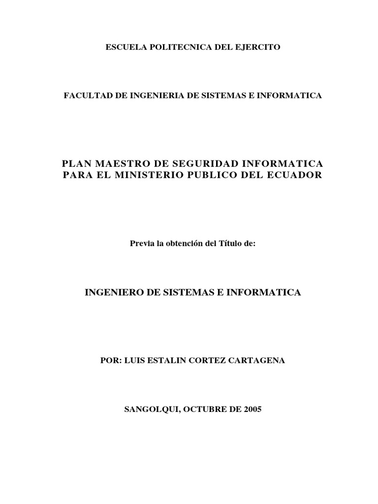 Seguridad Informática en Ecuador | PDF | La seguridad informática ...
