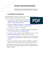 13 - Securite DTM - Recommandaations