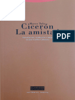 Cicerón, Marco Tulio - La Amistad (Ed. José Guillen Cabañero)