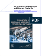 Textbook Ebook Fundamentals of Multiscale Modeling of Structural Materials Wenjie Xia All Chapter PDF