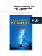 Textbook Ebook Fundamentals of Probability With Stochastic Processes Saeed Ghahramani All Chapter PDF