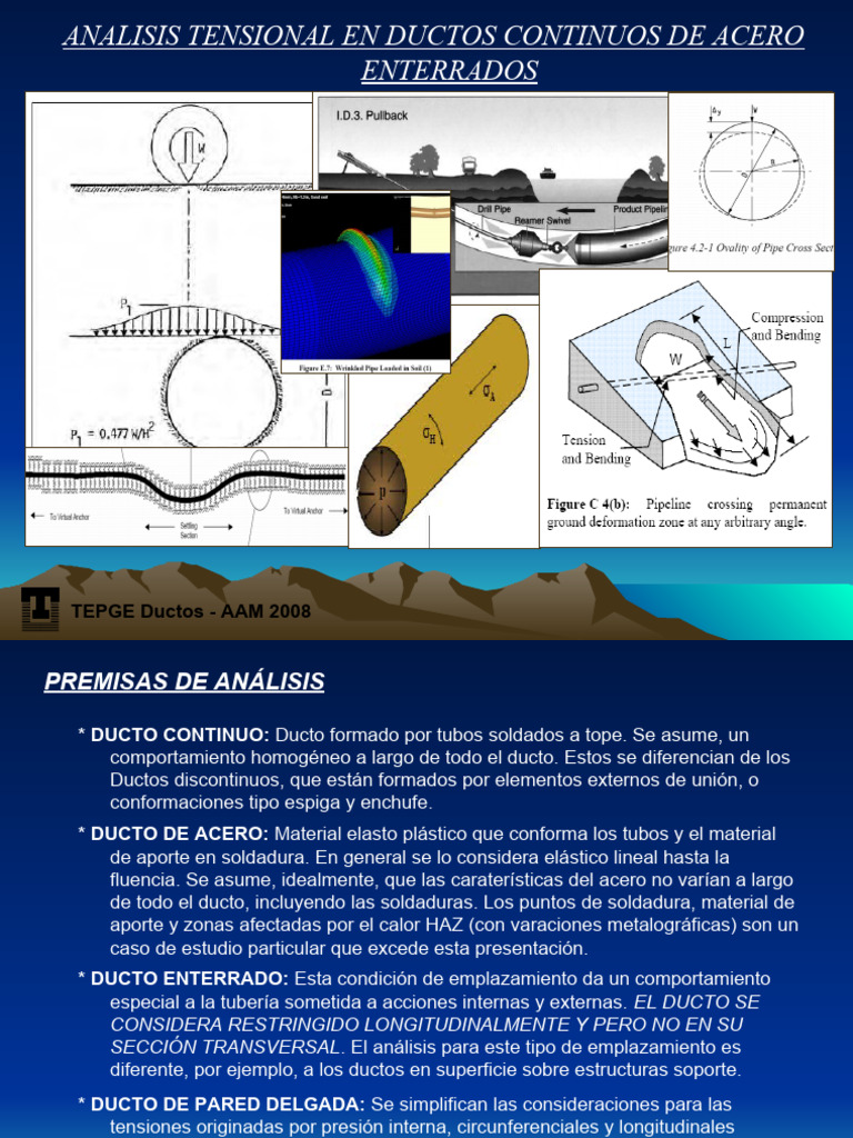 L-CI-0003 A Analisis Tensional en Ductos Enterrados | PDF | Estrés ...