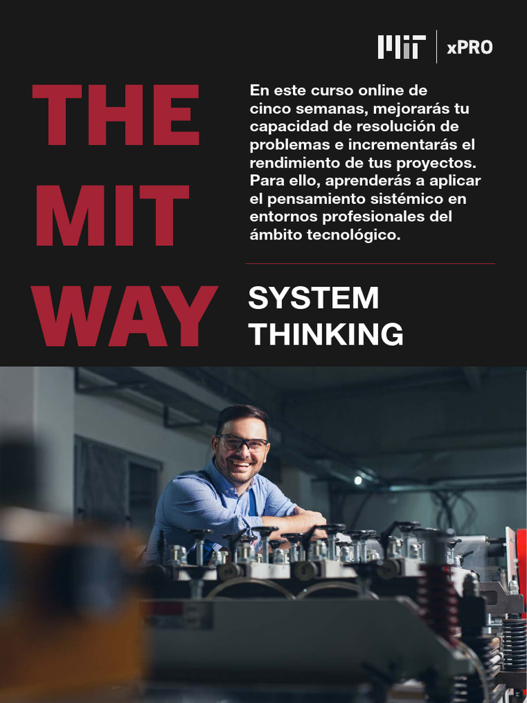 MIT XPRO - System Thinking - Brochure | PDF | Instituto de Tecnología ...