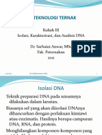 Kuliah III (Isolasi Dan Karakterisasi DNA)