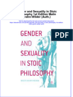 Textbook Ebook Gender and Sexuality in Stoic Philosophy 1St Edition Malin Grahn Wilder Auth All Chapter PDF