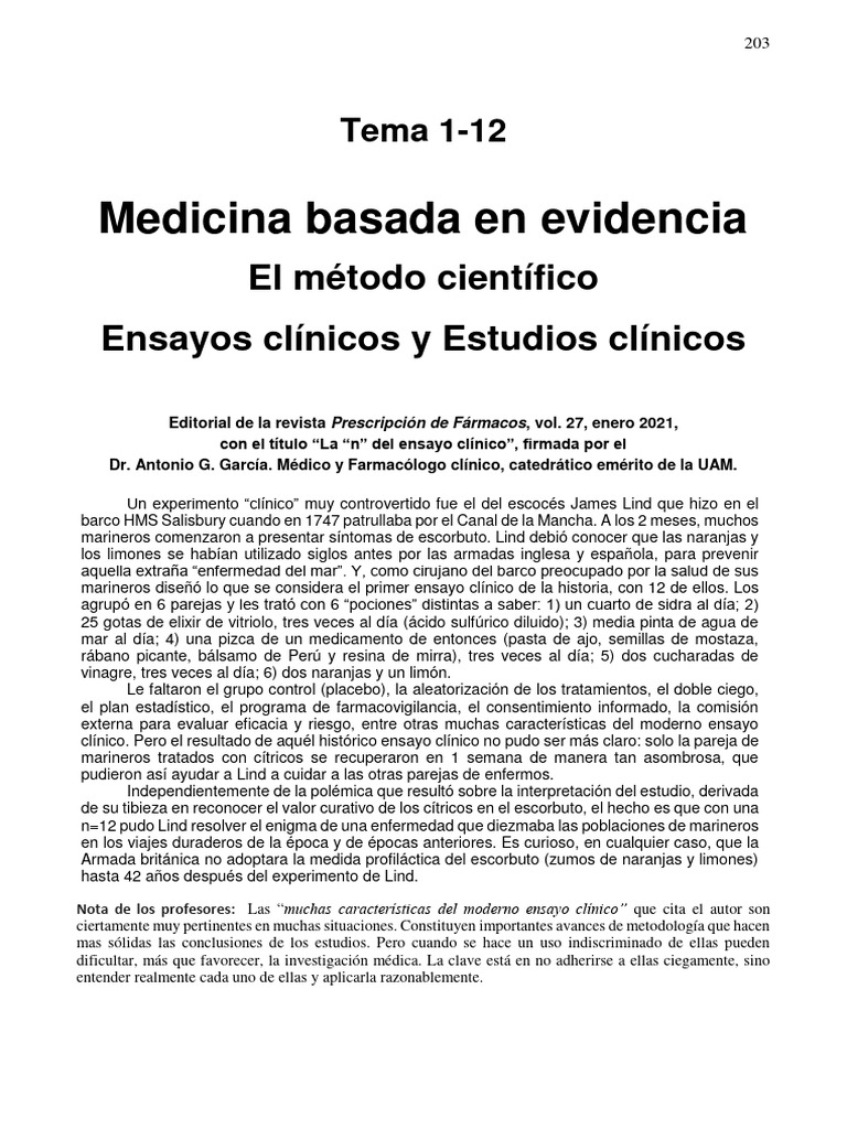 12 tema 1 12 medicina basada en la videncia ensayos cl nicos 2324