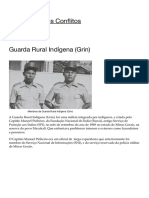 Guarda Rural Indígena (Grin) - Almanaque Dos Conflitos