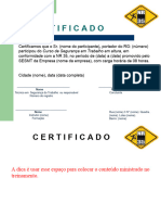 Certificado - NR-35