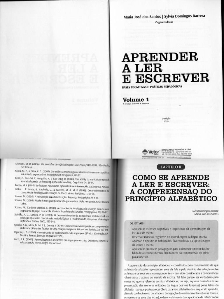 Aprender A Ler e Escrever - Cap 8 | PDF