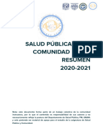 Apoyo Didáctico Salud Pública y Comunidad, 2021