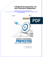 Textbook Ebook Gerente Profesional de Proyectos 1St Edition Juan Francisco Esquembre All Chapter PDF