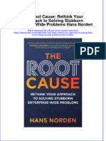 Textbook Ebook The Root Cause Rethink Your Approach To Solving Stubborn Enterprise Wide Problems Hans Norden All Chapter PDF
