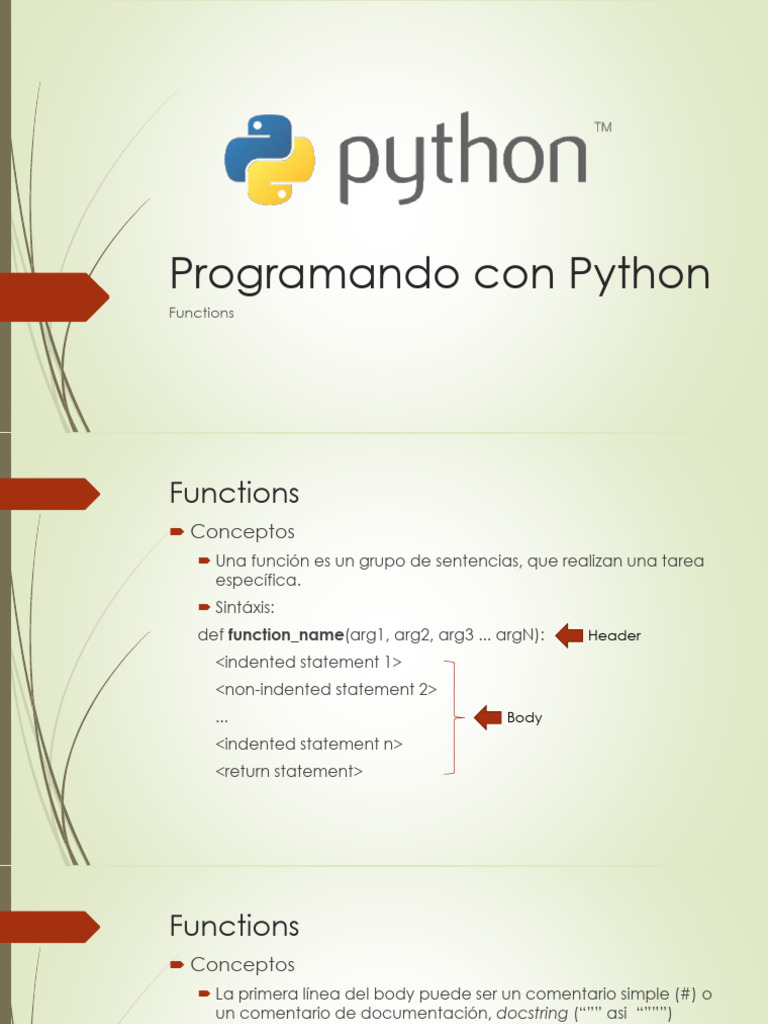 Python 3 1 Functions | Descargar gratis PDF | Función anónima | Python ...